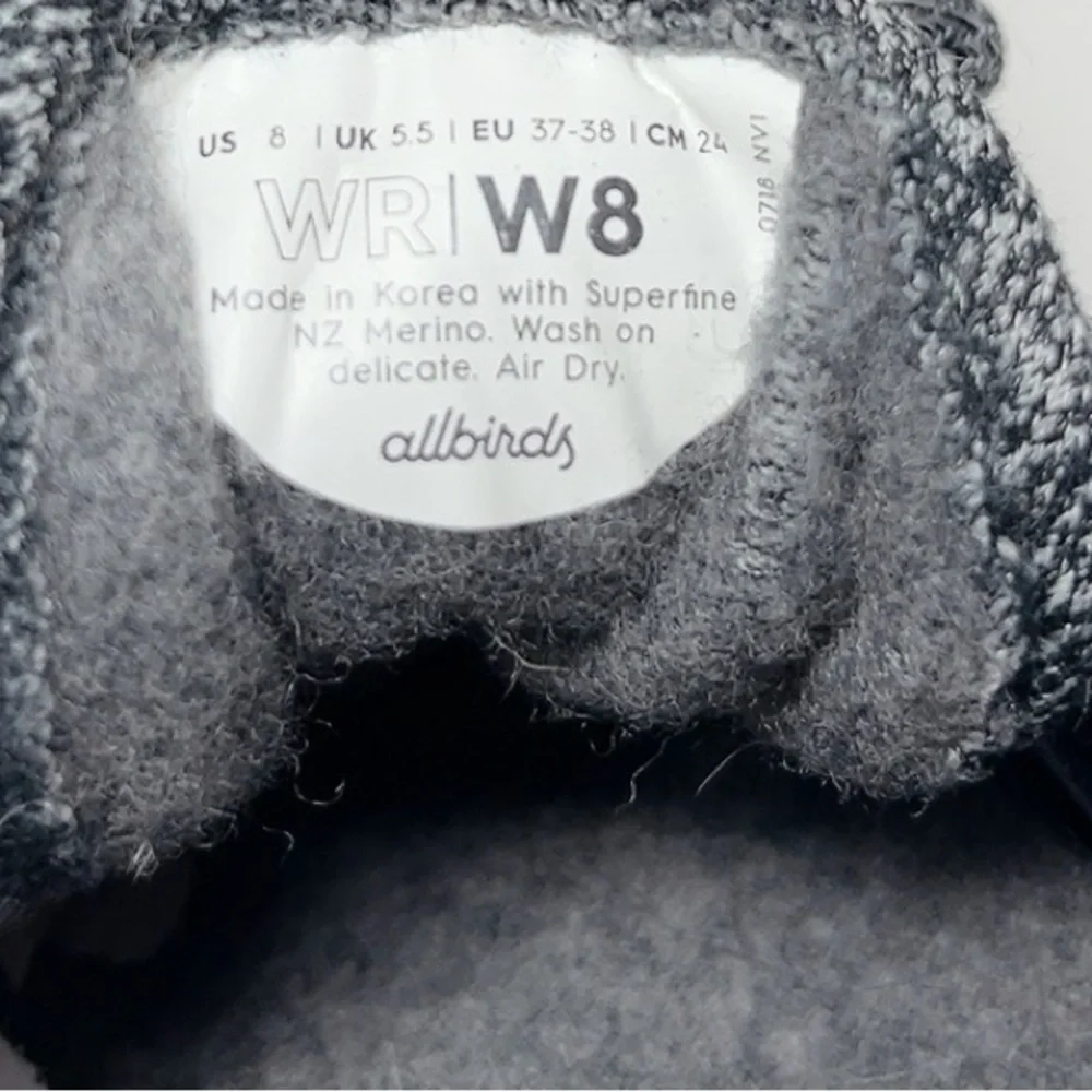 Allbirds Grey Wool Low Top Runner Shoes